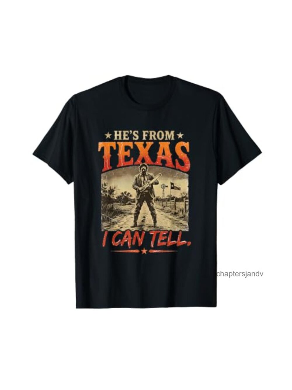 Texas Chainsaw Horror Halloween Graphic Tee Short Sleeve Classic Fit